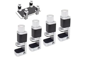 Ceeyoll 4 Stück Drücken Sie auf den Bildschirmclip LCD Display Clip Verstellbare LCD Display Klemme LCD Display Klemme Befestigung für Smartphone Computer Laptop Tablet Handy Bildschirmclip