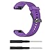 Produktbild Liqiqi für Garmin Fenix 5S Plus Uhrenarmband Edelstahl Ersatz Armband Frontier 20 mm Breite für Garmin Fenix 5S Plus Smart Watch mit 2 Schraubendreher Violett