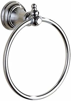 Luckyfree Bathroom Towel Ring Chrome Plated Stainless Steel Circular