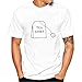 Produktbild MEIbax Herren Hemd Männer Junge Plus Size Print Tees Kurzarm Baumwolle Oberteil Tops Rundkragen Komfortable T-Shirt