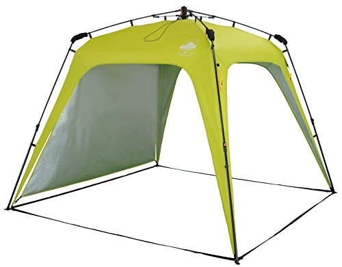 Lumaland Pavillon mit 1 Seitenteil, ca. 250 x 250 x 190 cm, robustes Partyzelt, grün