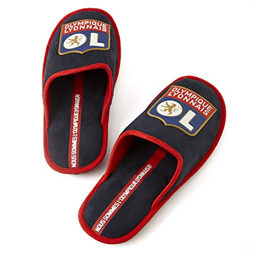 Olympique Lyonnais Chaussons Bleu et Rouge