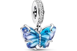 QIKAOLA Abalorios de plata de ley 925 para mujeres, niñas y abalorios Pandora para pulseras y collares europeos