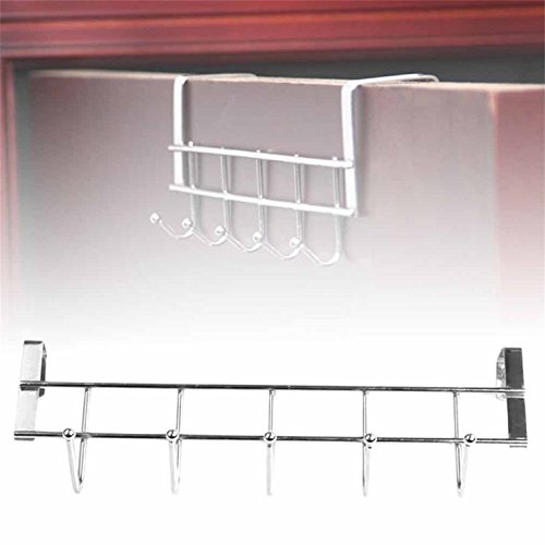Preisvergleich Produktbild Tamlltide Edelstahl Kleber 5 Haken Kleiderhaken Schrankhaken Türhaken