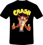 Comfortable to wear opaque Crash Bandicoot, Best Quality Costum Tshirt Small