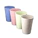 Produktbild BESTOMZ 4pcs Weizenstroh Becher umweltfreundliche Zahnputzbecher Multifunktions Wasser Tassen