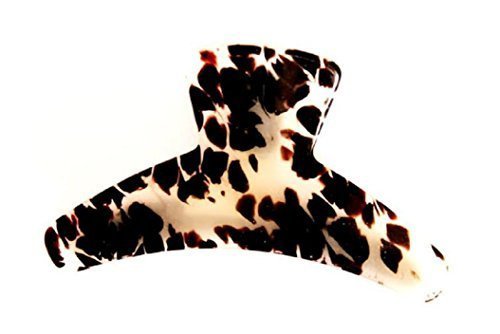 A Beautiful Black and Clear Hair Dresser Hair Claw Clamp Clip Bull Dog Design