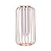 Produktbild Yaunli-hp Gartenschale Ökotopf Laternenförmige schmiedeeiserne Vase Glas Eisen Tisch Blumenvase for Home Office Geschenk Yamato Plastikschüssel (Color : Rose Gold, Size : L)