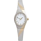 Quarzuhr - Armbanduhr - Damen Quarz Analog Messing Edelstahl bicolor Damenuhr oval