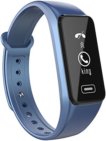 RimeU Activity Fitness Tracker Smart Bracelet With 0.96 Inch OLED Touch Screen Sports Watch IP67 Waterproof Bluetooth Wristband Pedometer Heart Rate Sleep Monitor Sedentary Reminder Alarm Clock for Android Samsung LG Xiaomi Moto iPhone Gift for Women Men Friends Kids Parents