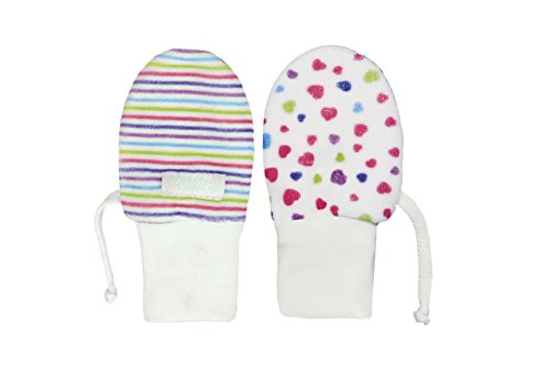 Döll Baby Girls Fausthandschuhe Nicky Full Mittens, White (raspberry Sorbet 2210), One Size (Manufacturer size: 0,5)