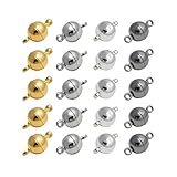 REKYO 20 PCS Bijoux Fermoir Magnétique Converter Pour Collier Bracelet Bijoux Faisant, Des Conclusions Magnétiques (mélange 6mm)