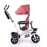 ☂Guarantee Garantía de seguridad: una vez que haya algún problema, puede ponerse en contacto directamente con el vendedor y recibirá un rápido servicio postventa. La bicicleta de triciclo para niños de SLC será el mejor regalo de primer cumpleaños para bebés.