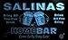 Produktbild p2210-b Salinas Home Bar Beer Family Last Name Neon Light Sign Barlicht Neonlicht Lichtwerbung