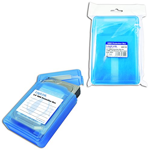 LogiLink UA0133 Festplatte Schutzhülle für 1x 8,9 cm (3,5 Zoll) HDD, blau - 4