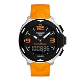 Tissot Herren t-touch t081.420.17.057.02 orange Silikon Schweizer Quarzuhr mit schwarzem Zifferblatt