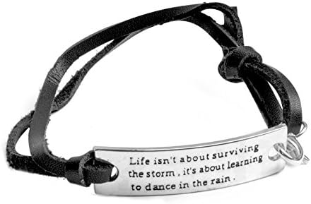 Charming Life Inspirational Leather Bracelet