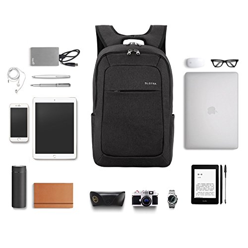 Laptop Rucksack Computer Notebook Tasche Geschäftsleute Reisen wasserdicht-schwarz - 7