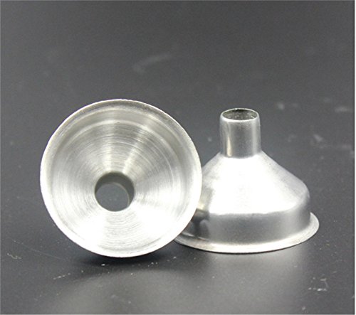 Interesting® 2Stk Mini Edelstahl Flasche Füllen Trichter - ideal für kleine Container