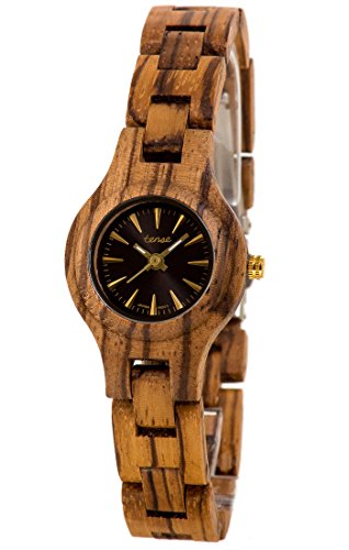 Premium Holzuhr TENSE Womens Pacific - Zebranoholz Damenuhr L7509Z Premium Holzuhr TENSE Womens Pacific - Zebranoholz Damenuhr L7509Z