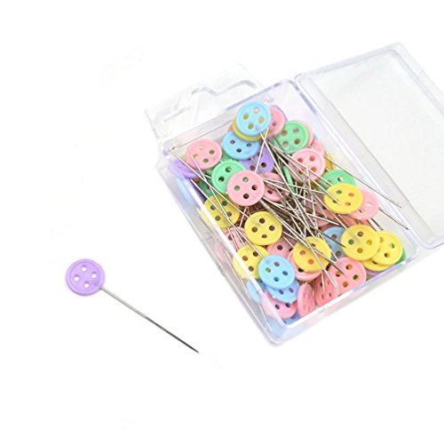 Fligatto 100 pcs Pines Con Cabeza En Forma De Flor aguja clavos de acero inoxidable con soporte de cabeza para costura