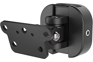 Hama Universal Lautsprecher-Wandhalterung, voll beweglich (neigbar/schwenkbar/360° drehbar, Boxenhalter u.a. für IR80MBT, Samsung WAM-550, Denon HEOS 1, Panasonic ALL3) Lautsprecher-Halterung schwarz