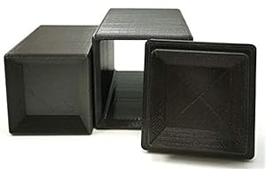 Amalur Nature Cuadrado Tubo 3D de 3 Piezas para Bomba de baño o champú sólido (6 cm)