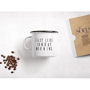 Emaillebecher Tasse / Sunday Morning