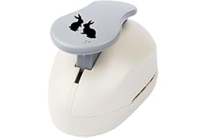 ‎IDEEN MIT HERZ Ideen mit Herz Jumbo-Stanzer, Hasen, Motivgröße: 6,7cm x 4,5cm | Motiv-Locher für Papier | Basteln für Ostern | Grußkarten & Tischkärtchen mit niedlichen Osterhasen | auch für Kinder | extra groß