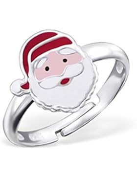 Liara - Kinder Weihnachtsmann-Ring 925 Sterling Silber.Poliert und Nickel frei