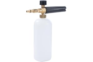 Aim Tools Snow Foam Lance kompatybilny z myjką wysokociśnieniową LAVOR/Parkside/Spear i Jackson, 1 l, dozownik mydła Jet Wash, butelka na mydło z regulowaną dyszą natryskową do mycia samochodu