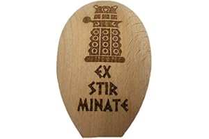 FASTCRAFT EXSTIRMINATE DALEK DOCTOR WHO INSPIRED WOODEN SPOON PRESENT GIFT DR WHO FAN