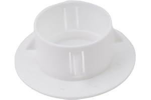 ‎CLOUDPOWER Dekorative Rohrlochabdeckung, Wandlochabdeckung, Schutzschlitze, Kunststoff, 40 mm, weiß, PP-Material (50 mm)