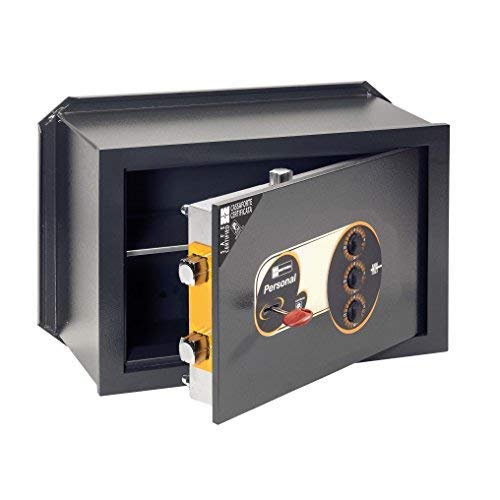 Cassaforte Con Chiave E Combinazione Adatta Per Soddisfare Ogni Esigenza. Realizzata In Acciaio Al Manganese, Resistente Alle Forature. Serratura Doppia Mappa.Spessore Portello Mm 10. Spessore Cornice Mm 12.