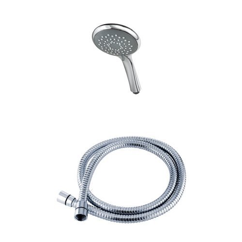 Triton 5 Position Shower Head- Chrome with Triton 1.5m Shower Hose - Chrome