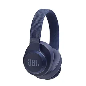 (Renewed) JBL Live 500BT Wireless Over the Ear Headphone with Mic (Blue)