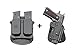 Produktbild Fobus LEFT HAND Concealed Carry Paddle Holster + 4500 Double Magazine Pouch for Most Colt 1911 Style Pistols, without rails Sasilmaz Klinic 2000 light Most Kimber 1911 Style Pistols, 4&5 inch Without Rails FN High Power, FN Forty-Nine Browning Hi-power Mark III 4 & 5mm