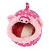 Produktbild Hamsterkäfig,BEETEST Niedliche kleine Tier Haustier Ratten Hamster Eichhörnchen Igel Winter Warm Plüsch Käfig Hausnest Hamster Zubehör Größe L Schwein Stil