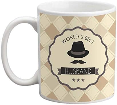 TheYaYaCafe Yaya Cafe Valentine Gifts for Husband Coffee Mug,Worlds Best Husband Gift Combo Hamper Set of 2 with Mug and Coaster