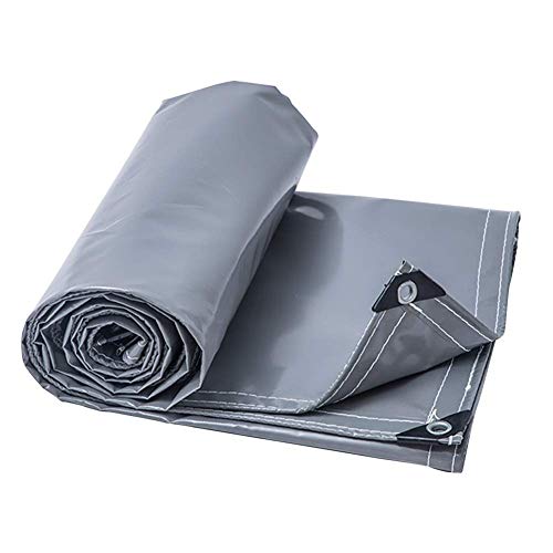 Preisvergleich Produktbild Planenplane Canopy Rainproof Verstärken doppelseitige Wasserdichte Wärmedämmung Verschleißfest, Plane, Dicke 0,42 mm, 14 Größen FENGMING (Farbe : Silber, größe : 4.8 x 4.8m)