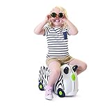 Trunki Knorrtoys Kinderkoffer Zimba Zebra Kindergepäck, 18 Liter, Weiß - 4