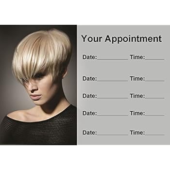 100 Hair Stylist Salon Hairdresser Personalised Appointment Cards