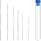 Beading Needles, 6pcs Big Eye Beading Needles, Beading Needles, Bead Needle, with Transparent Needle Storage Bottle, 6 Sizes