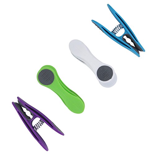 48 Wäscheklammern Soft Grip Softgrip Soft Touch Softtouch 4-farbig weiß blau grün lila - 2