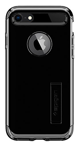 iPhone 8 Case / iPhone 7 Case, Spigen [Slim Armor] AIR CUSHION [Jet Black] Air Cushioned Corners / Dual Layer Protective Case for iPhone 7 (2016) / iPhone 8 (2017) - (042CS20842)