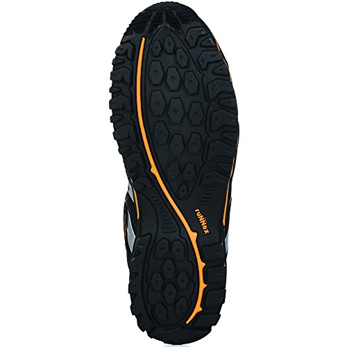 ruNNex Sicherheitsstiefel S1P „5131“ Light Stars Leichter Arbeitsstiefel Sicherheitsschuh mit Alukappe Durchtrittschutz , schwarz orange silber - 5