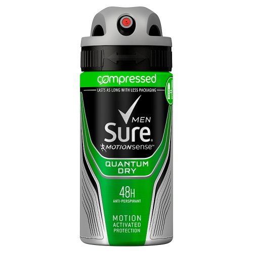 Sure Men Quantum Aerosol Anti-Perspirant Deodorant Compressed, 75ml