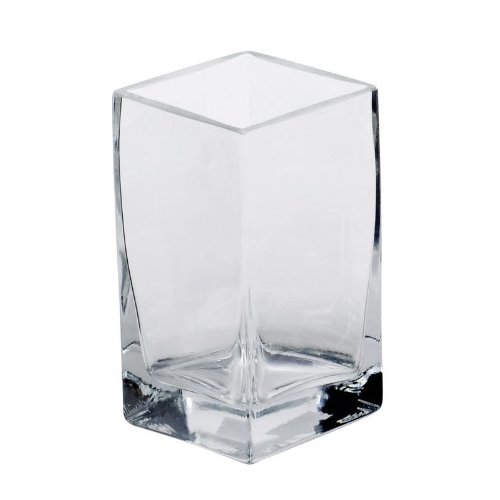 VASE 20CM GLAS ECKIG 1012-20