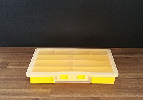 Sortimentskasten gelb 10 Fächer 275x180x41mm - 2