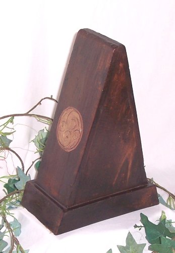 Holz Pyramide 04 braun B 21 x H 29 x T 11 cm - 2